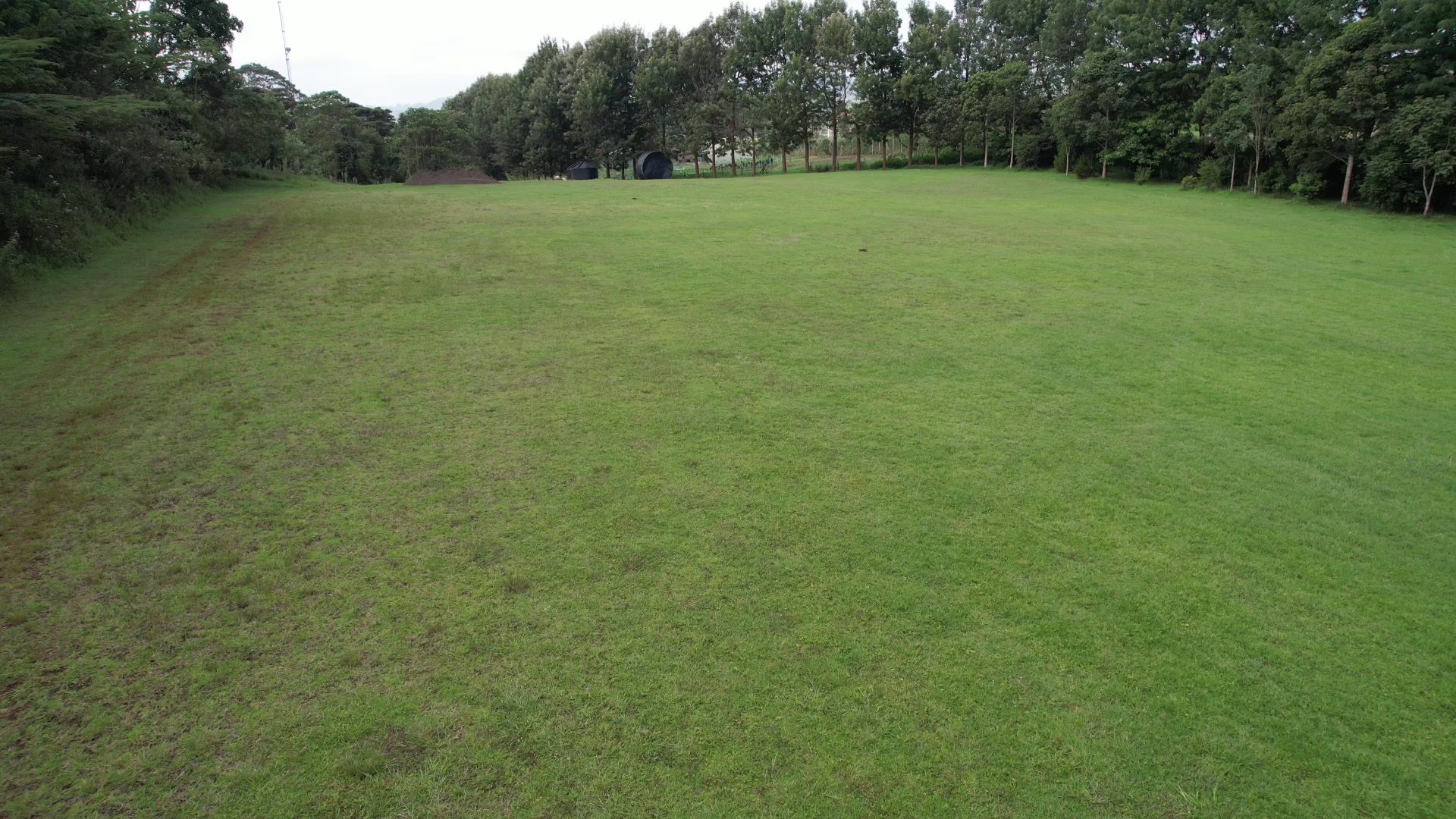 The football pitch before planting